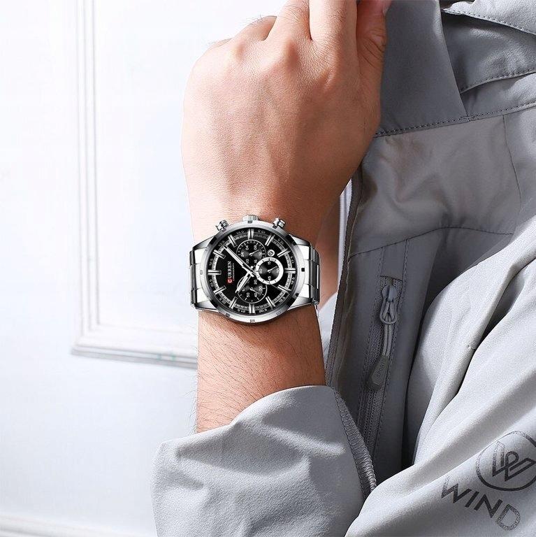 PÁNSKÉ HODINKY CURREN 8355 CHRONOGRAF+ KRABIČKA DÁRKOVÁ SADA NA dárek