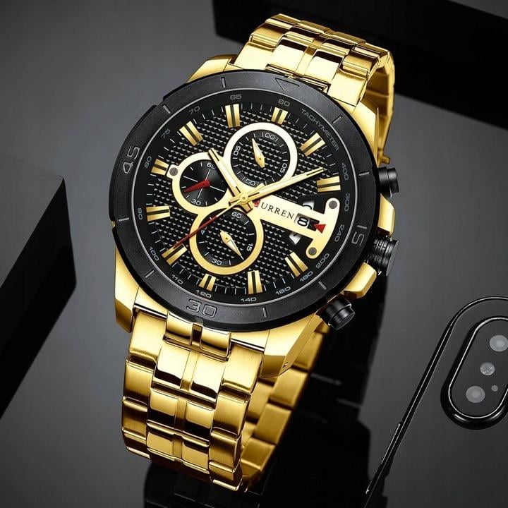 Pánské hodinky CURREN KLASICKÝ ELEGANTNÍ CHRONOGRAF