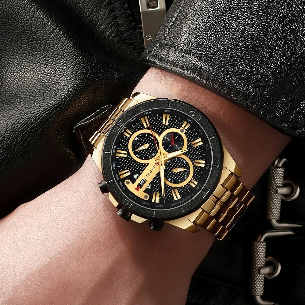 Pánské hodinky CURREN KLASICKÝ ELEGANTNÍ CHRONOGRAF