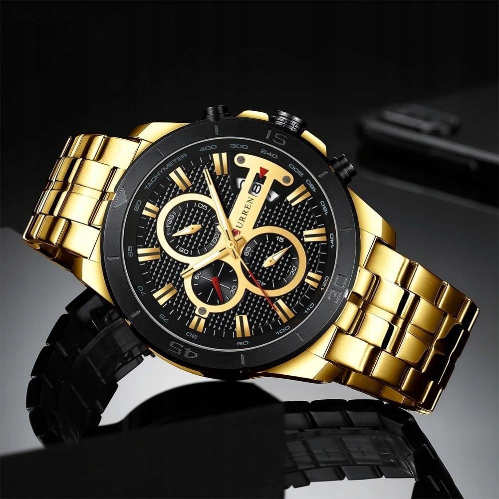Pánské hodinky CURREN KLASICKÝ ELEGANTNÍ CHRONOGRAF