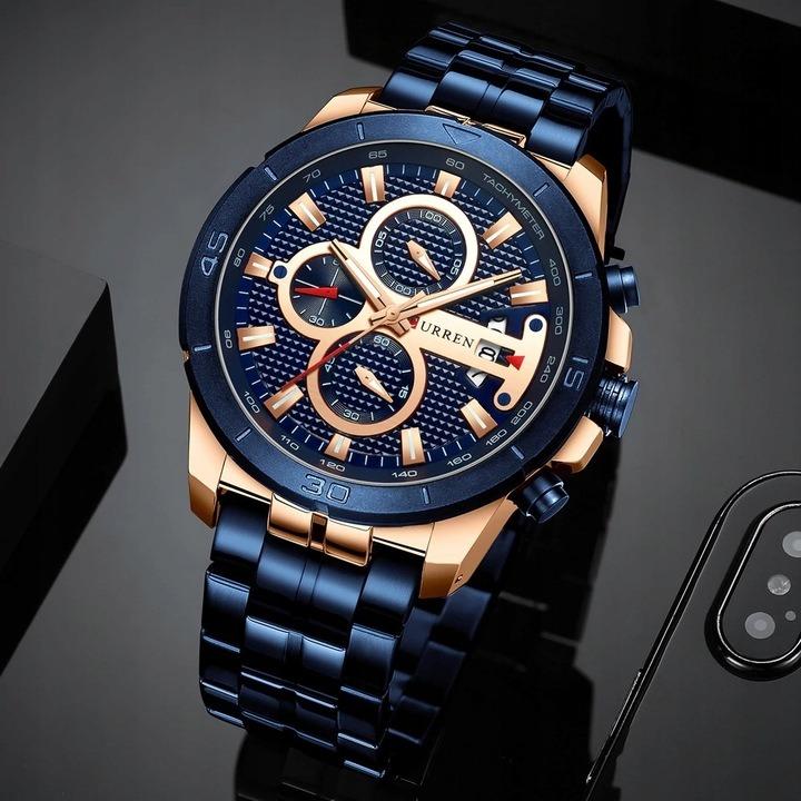 Pánské hodinky CURREN KLASICKÝ ELEGANTNÍ CHRONOGRAF
